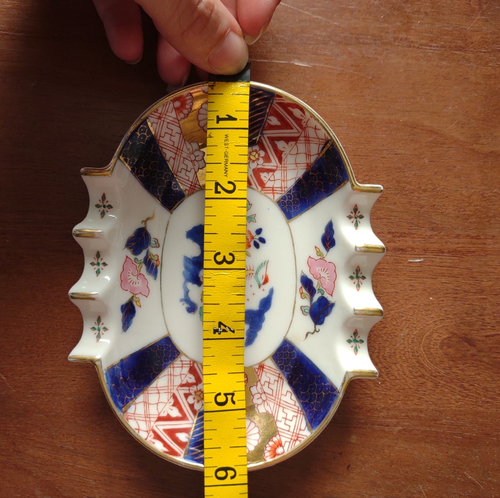🌹2 for $25 VINTAGE KUTANI KOSEN PORCELAIN DEMITASSE ASTRAY/TRINKET JAPAN - Picture 8 of 10